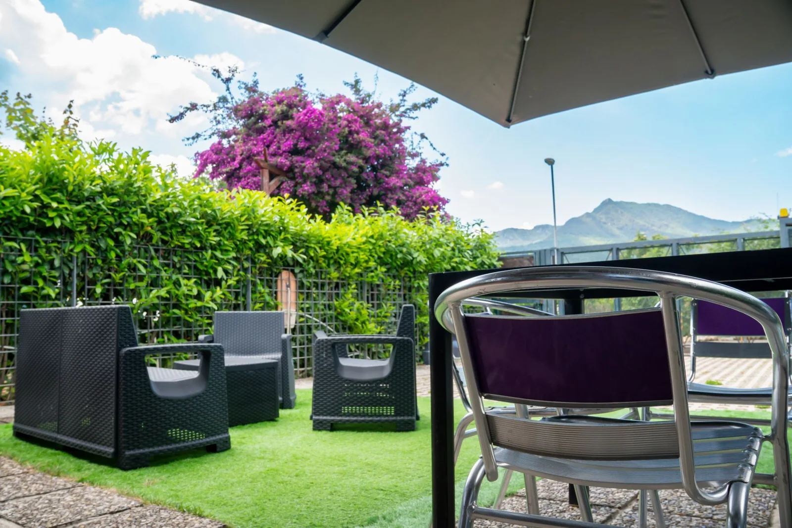 Zona relax in giardino